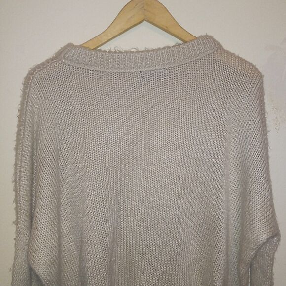 Wooden Ships Mohair Wool Blend Oversized Sweater-Size S/M-Boatneck-Dolman Sleeve - Picture 6 of 8